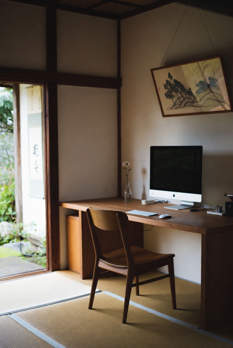Three framed abstract prints on a wall symbolizing different website clients